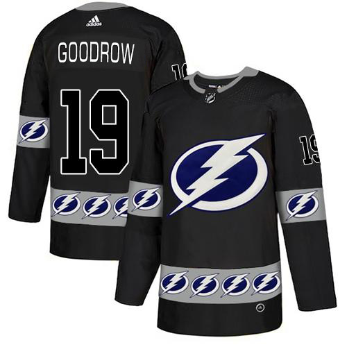 Adidas Tampa Bay Lightning Men 19 Barclay Goodrow Black Authentic Team Logo Fashion Stitched NHL Jersey
